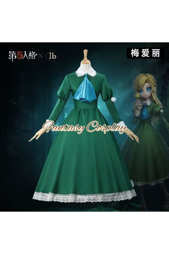 Identity V Ib Crossover Coordinator Mary Green Formal Dress Cosplay Costume